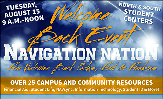Navigation Nation Welcome Back event graphic