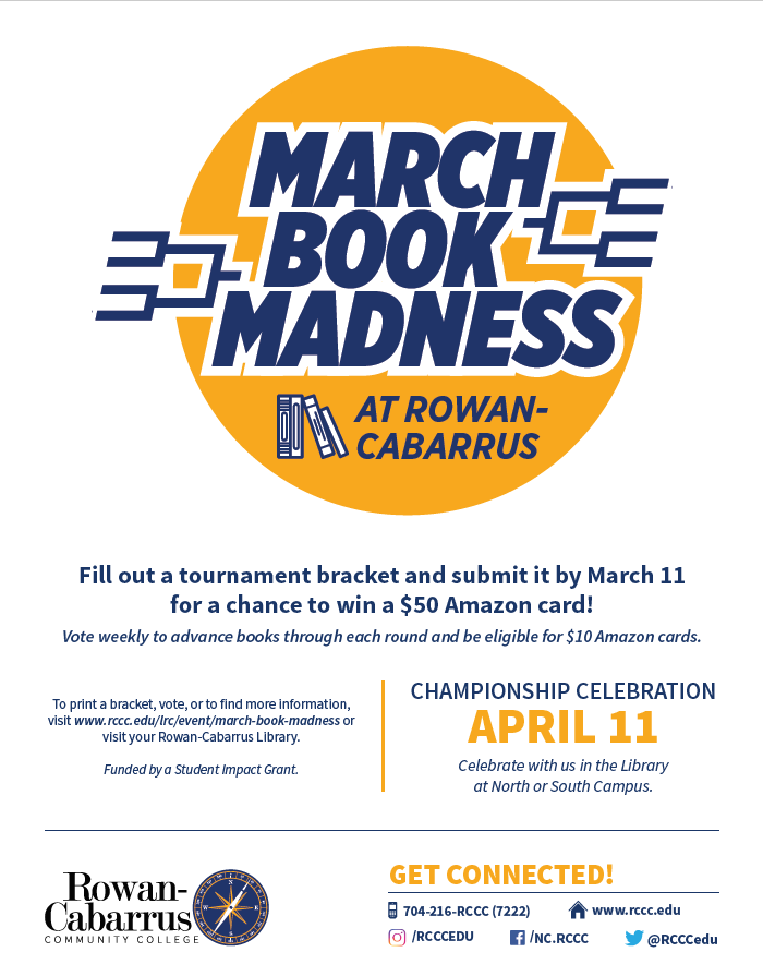 March Book Madness flyer
